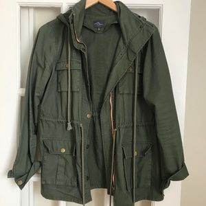 MARKET & SPRUCE Army Green Cargo Jacket - Large